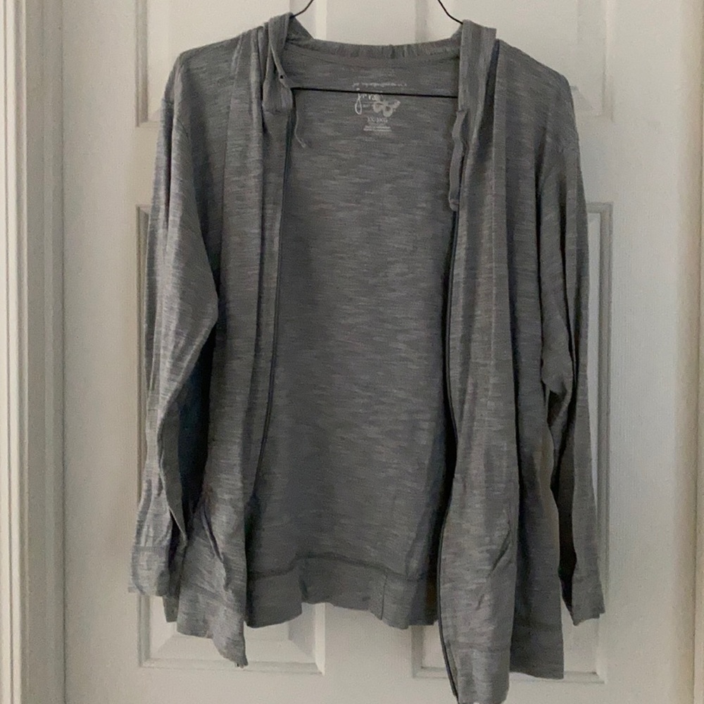 Gray jacket for lounging